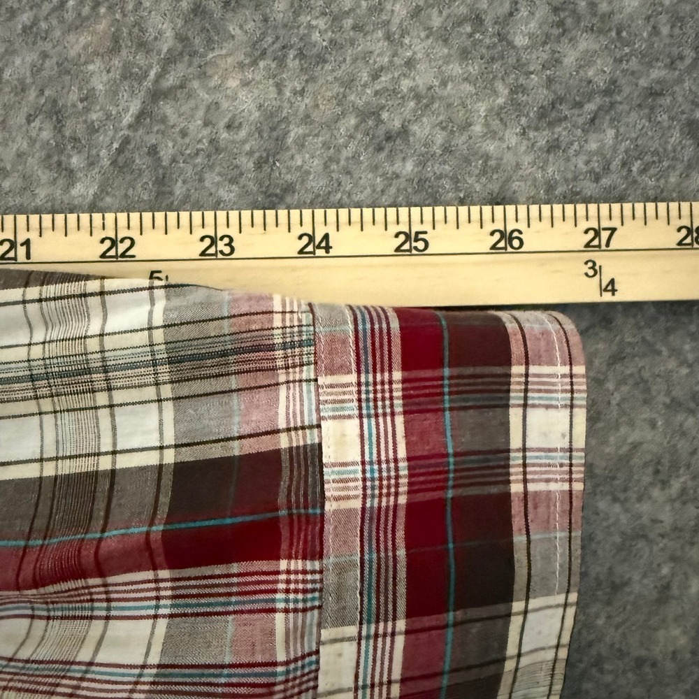 Levis Mens XL Modern Fit Plaid Western Pearl Snap Long Sleeve Shirt - Picture 8 of 9